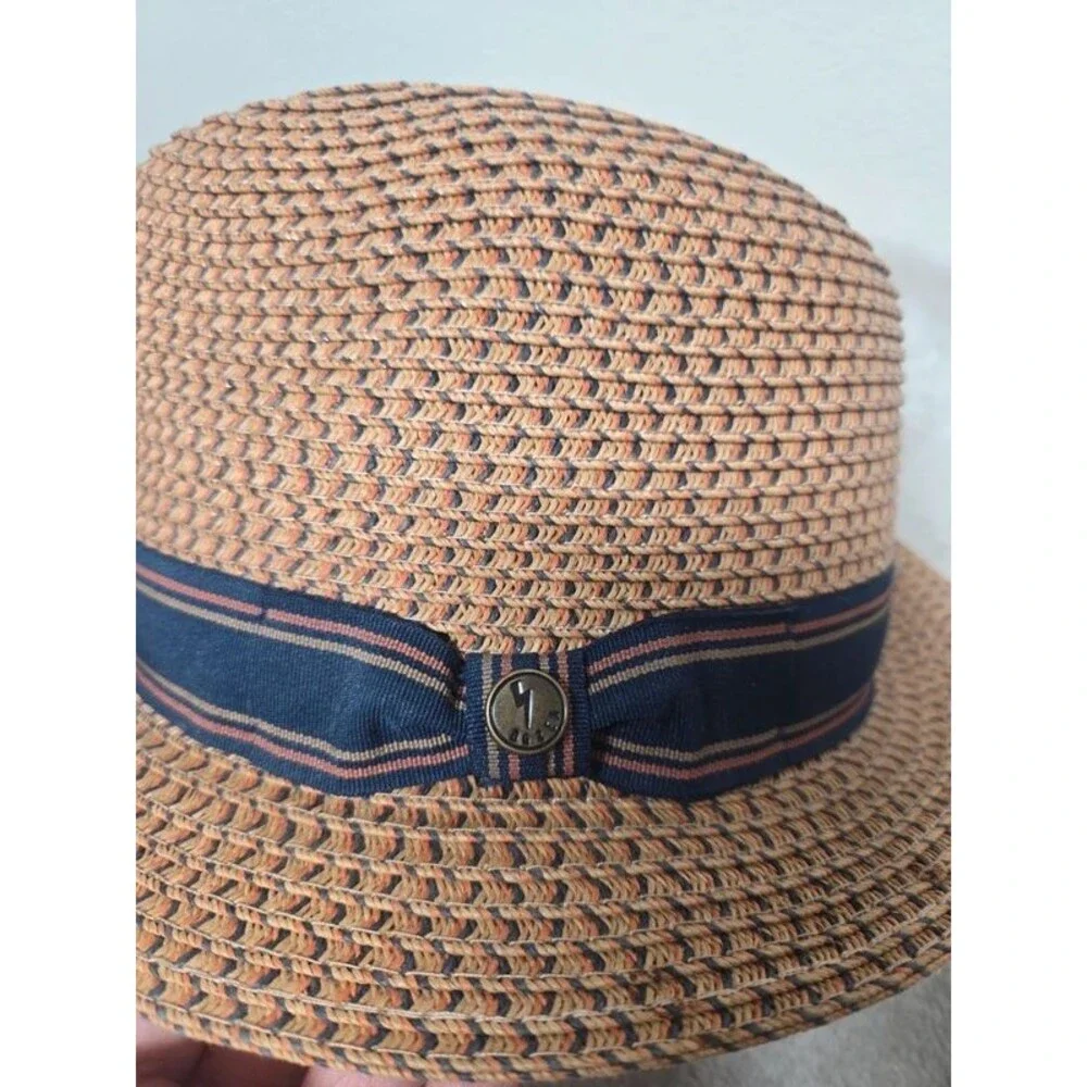 Dozer Kids Straw Fedora Hat - Size 54cm (Excellent Condition)